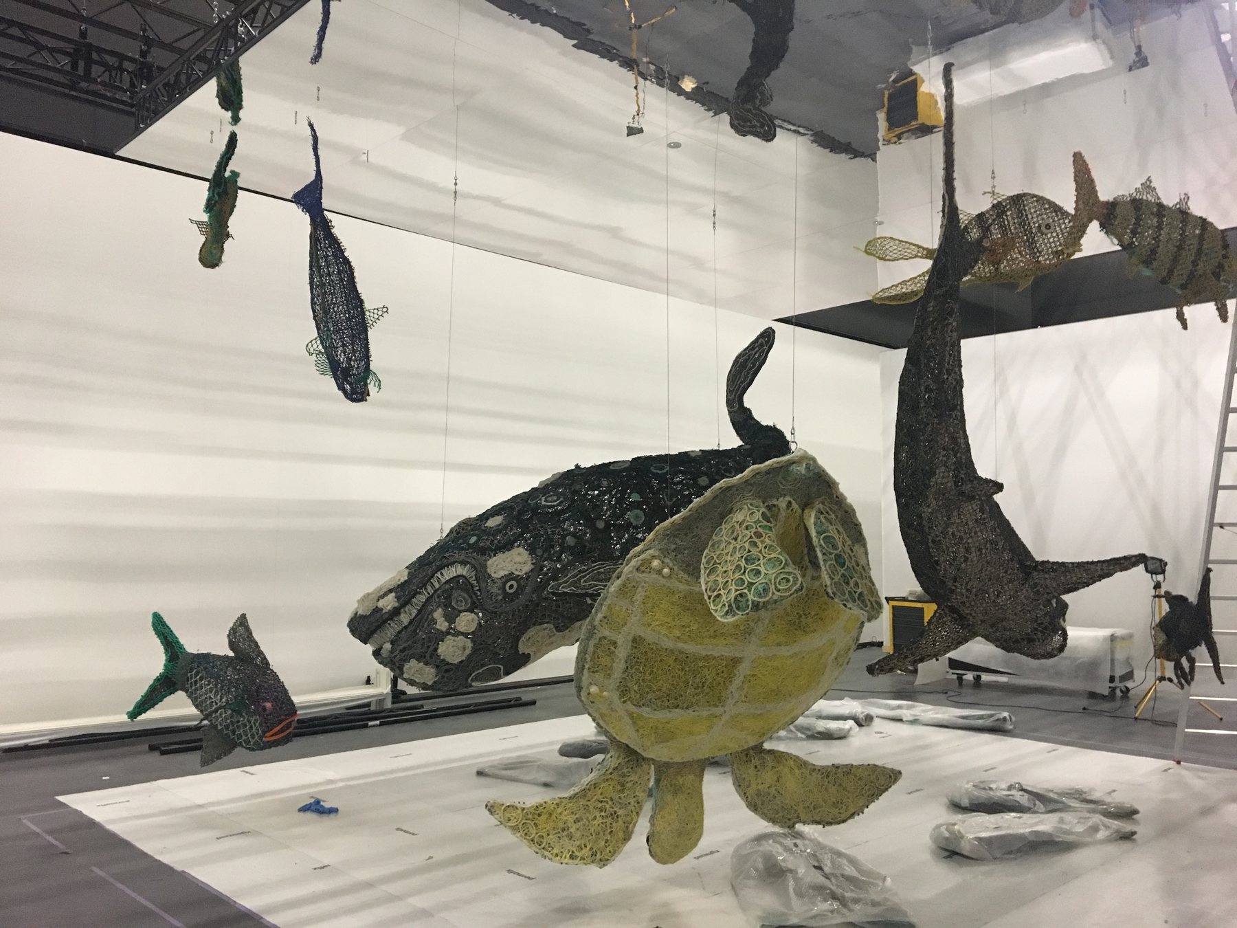 Scénographie Accroche musée, suspension œuvre